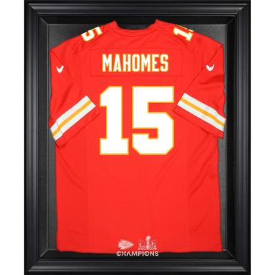 Vitrine mit Trikot-Logo der Kansas City Chiefs, Super Bowl LVIII-Champions Image