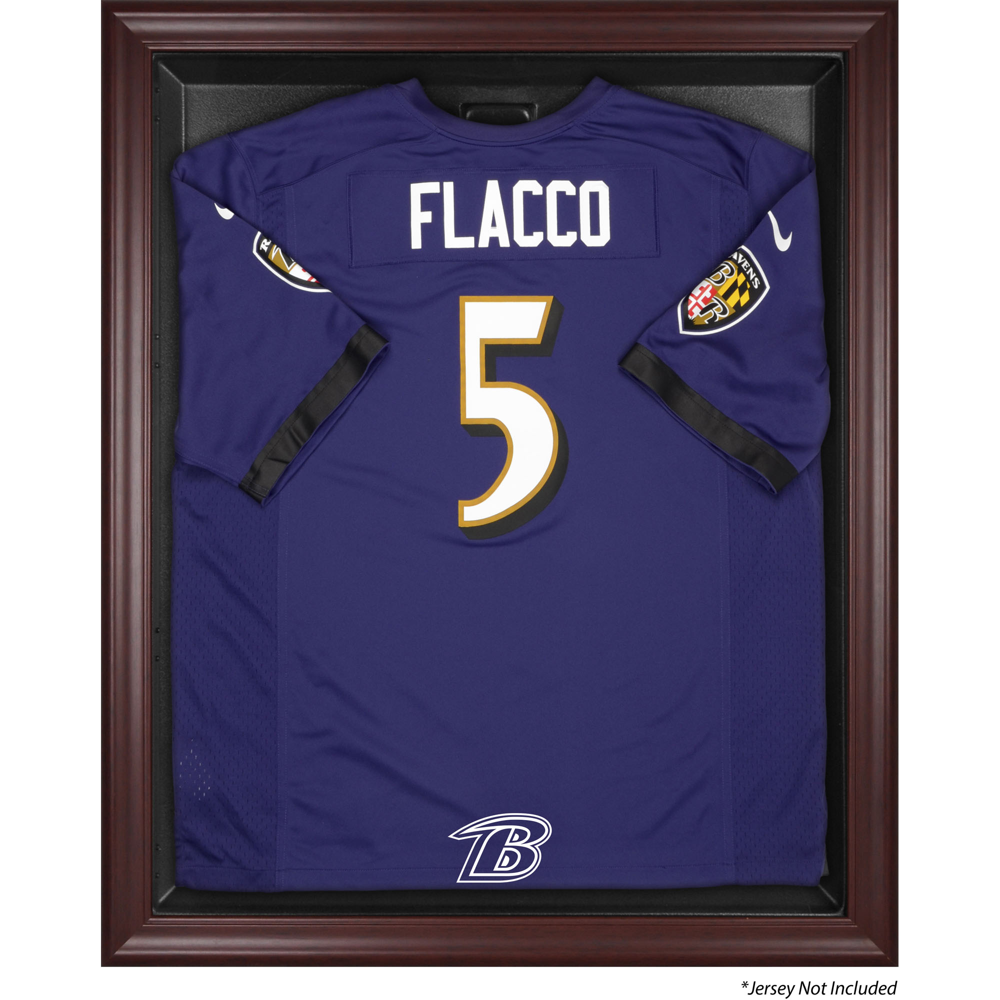 Trikot-Vitrine der Baltimore Ravens mit Mahagoni-Rahmen Image