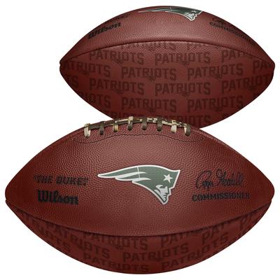 New England Patriots – unsignierter Wilson präsentiert Duke Pro Football Image