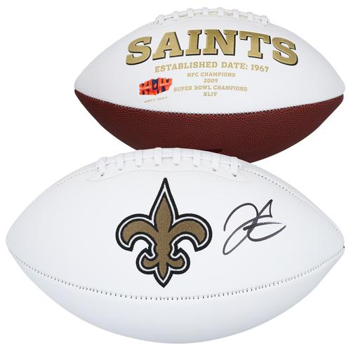 Derek Carr New Orleans Saints signierter weißer Panel-Football