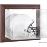 Wandmontierbare Vitrine mit Helmlogo und NFL-Schild in Braun