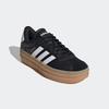 Sneaker ADIDAS SPORTSWEAR "VL COURT BOLD", Gr. 42, schwarz (core schwarz, cloud weiß, cyber metallic), Leder, Synthetik, sportlich, Schuhe, Design auf den Spuren des adidas Gazelle Bold, Topseller
