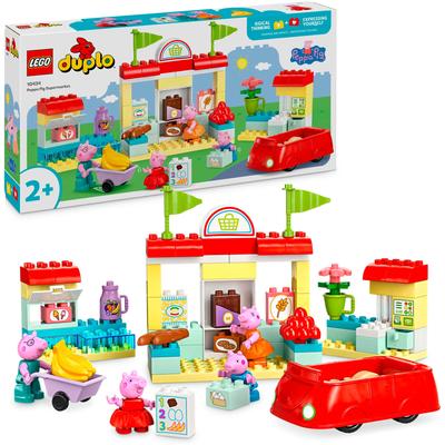 Konstruktionsspielsteine LEGO "Peppas Supermarkt (10434), LEGO DUPLO Peppa Pig", bunt, Spielbausteine, Kinder, Made in Europe