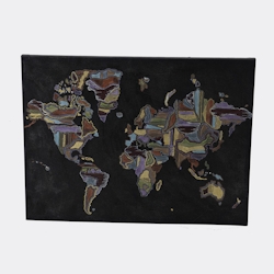 Leinwand Welt 75 x 100 - Mehrfarbig Amadeus 100x3.799 cm
