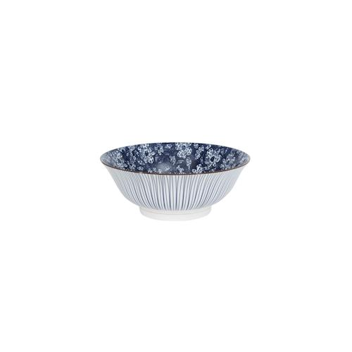 Salatschüssel Sichuan 20 cm (1 zufälliges Modell - Blau Rund Porzellan Table Passion
