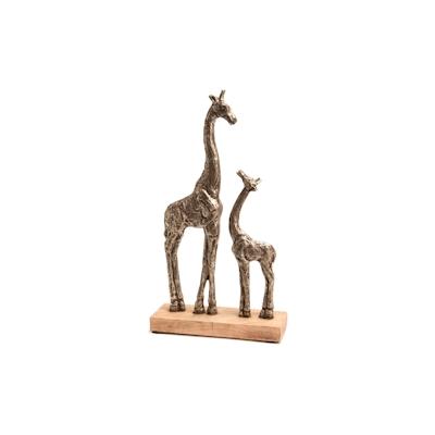 Abbildung Giraffe Familie - Gold Anderes Harz Amadeus 22.5x7.5 cm