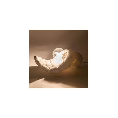 Tischlampe Hand aus - E27_8W_LED - Mehrfarbig Porzellan Amadeus 8.4x10.69 cm