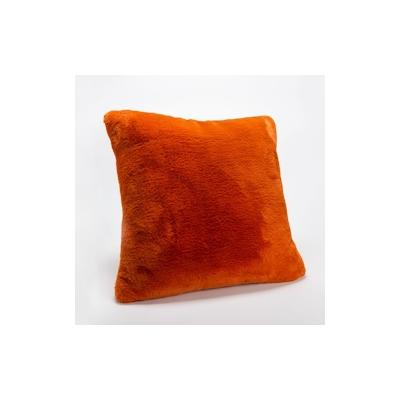 Kissen Luxe safran - Orange Quadratisch Polyester Amadeus 50x9 cm