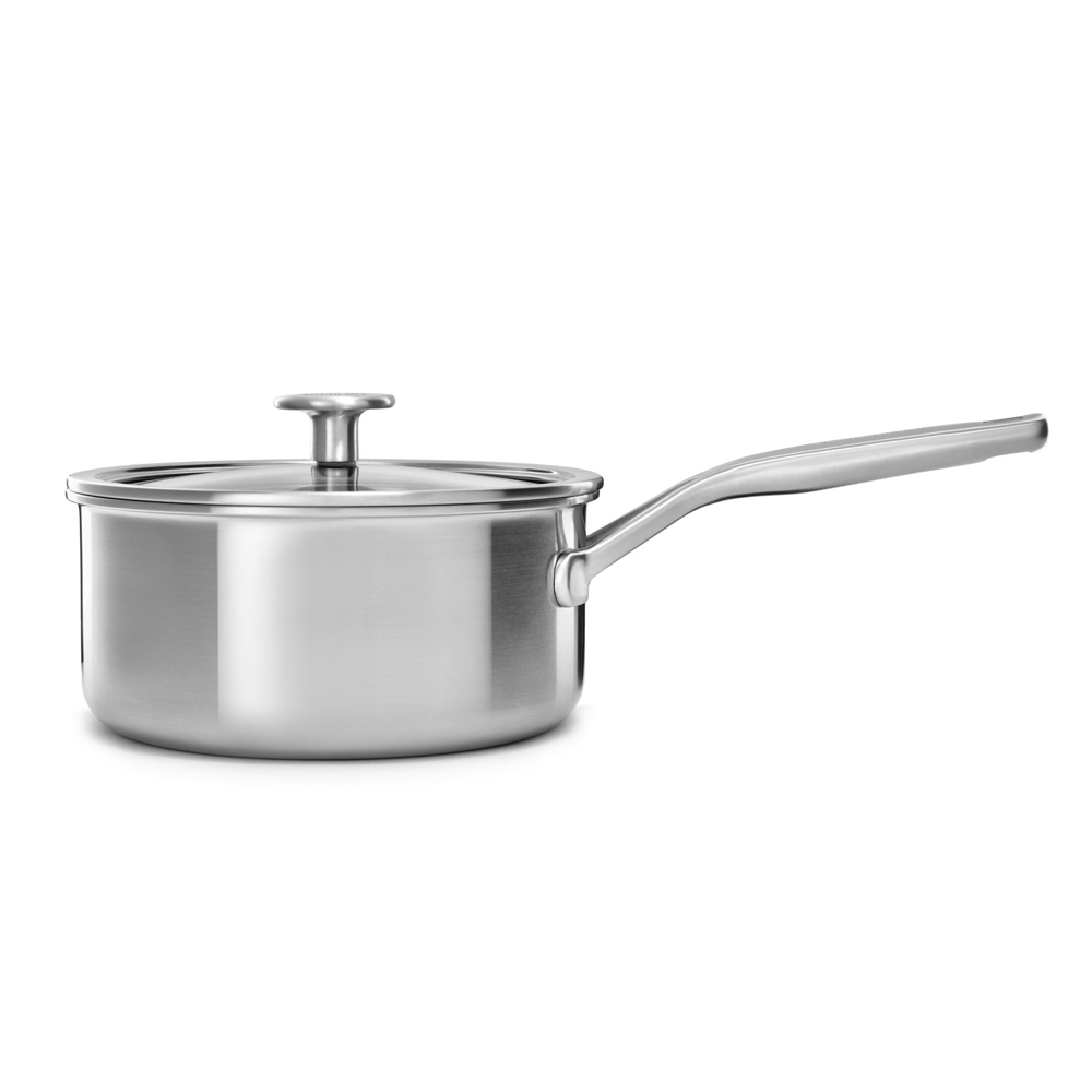 Kasserolle Multiply 16 cm - 150 cl Silber Rund Inox Kitchenaid 16x16 cm Image