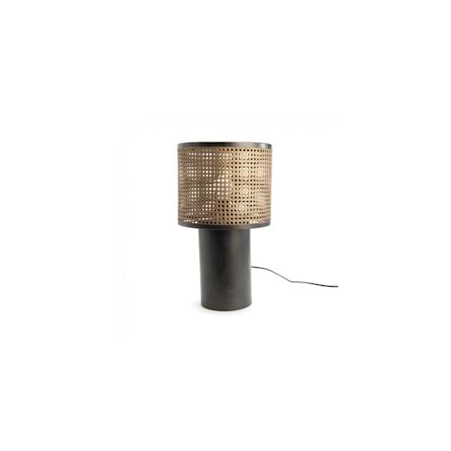 Tischlampe Malacca aus - E27_40W - Mehrfarbig Metall Amadeus 30x30 cm