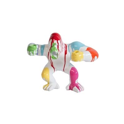 Trash-Gorilla mehrfarbig 30 cm - Anderes Amadeus-Harz 38x20 cm Image