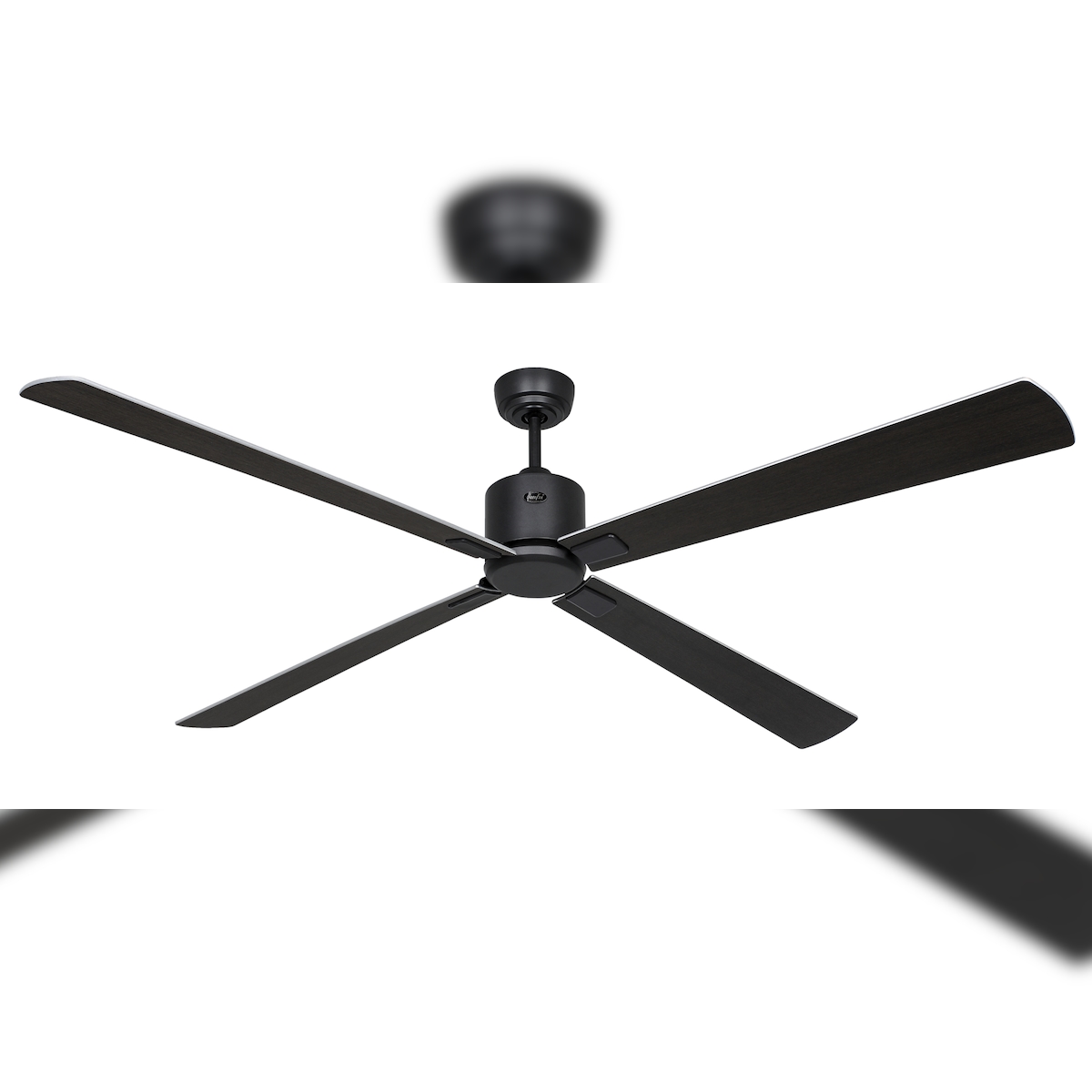 Deckenventilator mit WLAN CasaFan ECO NEO III 180 cm 952411 W Basaltgrauer Motor / Wenge und silberne Wendeflügel Image