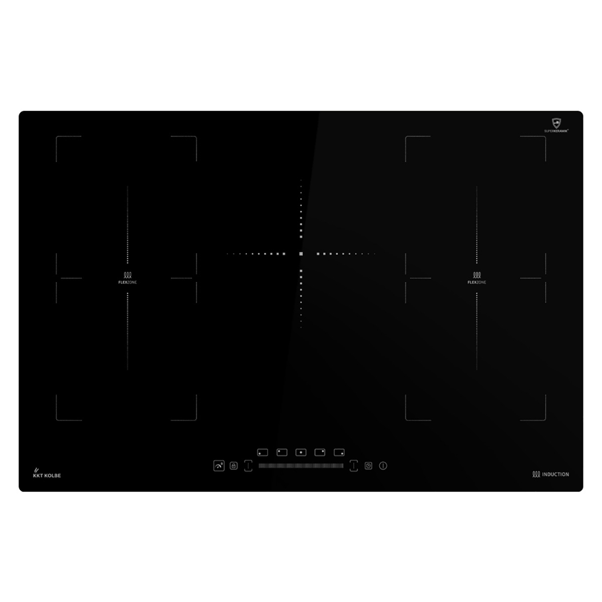 KKT KOLBE Einbau Induktionskochfeld autark 77cm 2 Flex-Zonen Booster Image