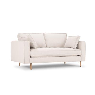 2-Sitzer Sofa aus strukturiertem Stoff, leichtes beige