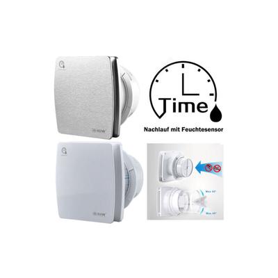 Xiiw - Badlüfter 100mm mit Rückstauklappe und timer, Badezimmerlüfter Wohnraumlüfter Bad Lüfter Image