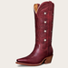 Tecovas Women's The Annie Cowgirl Boots, Snip Toe, 14" Shaft, Redwood, Goat, 2" Heel, 8 B