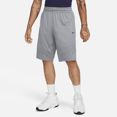 Nike Icon Men's Dri-FIT 28cm (approx.) Basketball Shorts - Grey - Polyester