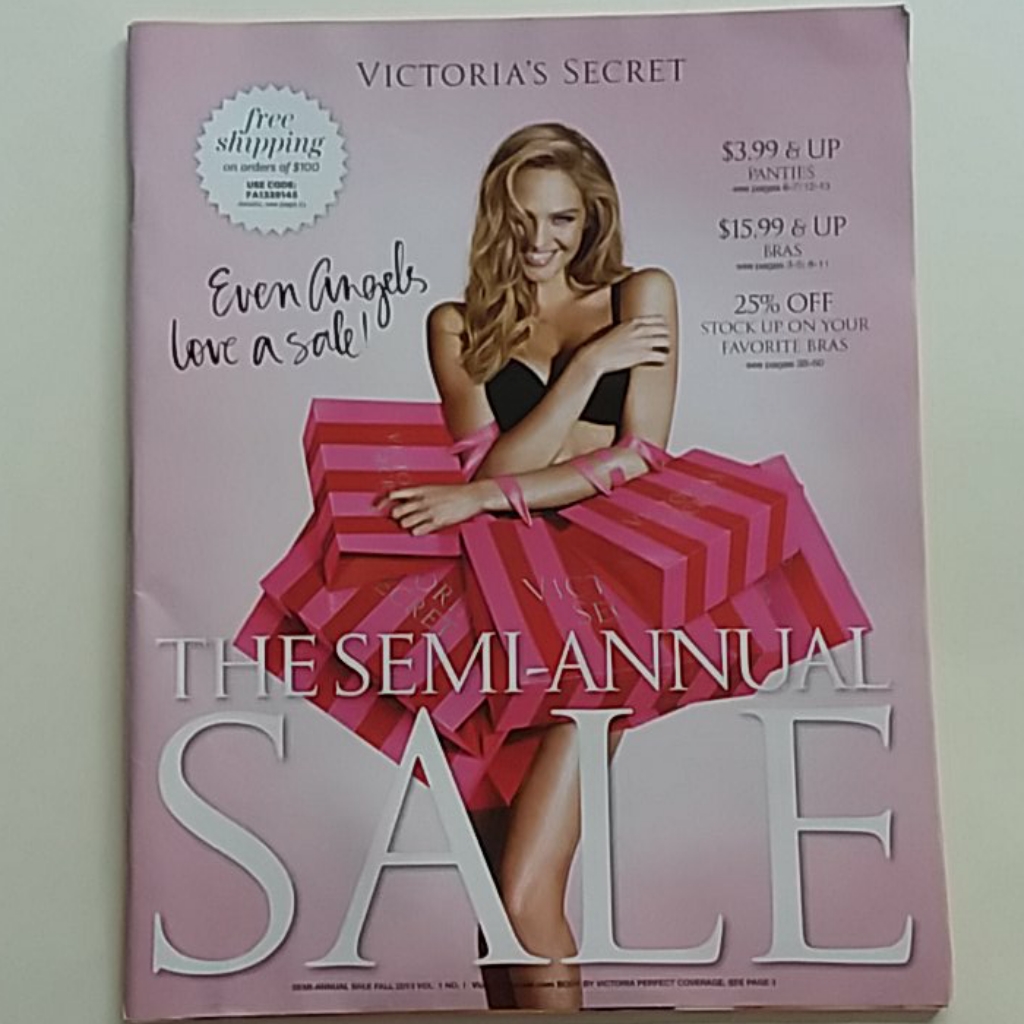 Victoria's Secret Accents | Vs Catalog Fall 2013 Vol. 1 No. 1 Candice Swanepo | Color: Black/Pink | Size: Os