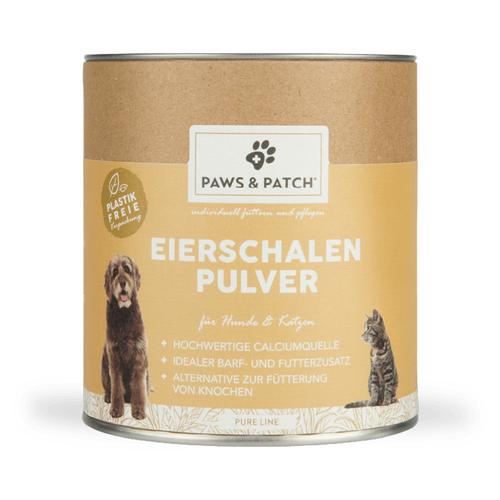Sparpaket: 2x 500g PAWS & PATCH Eierschalenpulver Ergänzungsfuttermittel für Hunde und Katzen