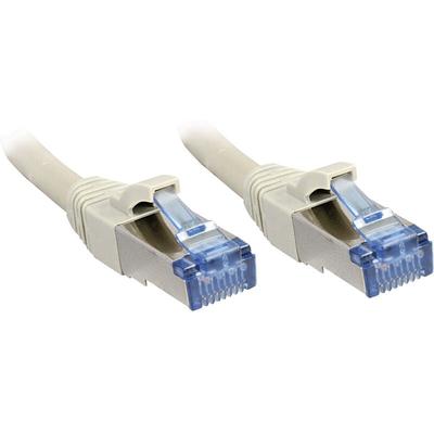 Lindy - 47131 RJ45 Netzwerkkabel, Patchkabel cat 6a s/ftp 0.50 m Grau mit Rastnasenschutz 1 St. Image