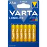 Longlife alcaline m/stilo bl.6 pz - Varta