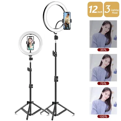 26cm LED Selfie Ring Lamp Photographic Selfie Ring Lighting USB Remote Fill light For Tiktok Video