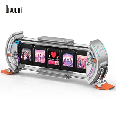 Divoom Times Gate – Cyberpunk Gaming Setup Digitaluhr mit intelligenter APP-Steuerung, WiFi Connect Image
