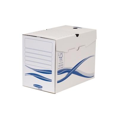 Bankers Box Archivschachtel Basic 4460402 A4+ ws/bl 25 St./Pack.
