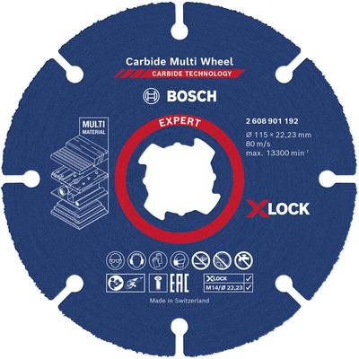 Bosch - Professional Expert Carbide Multi Wheel x-lock Trennscheibe, 115 mm, 22,23 mm (2608901192)