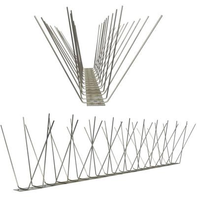 Pestsystems - 10 Meter (20 x 0,5m) Taubenspikes 4-reihig auf V2A-Standard - hochwertige Lösung für