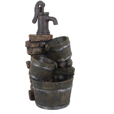 Brunnen VENETIEN in Holz-/Steinoptik mit Kaskade 318764 Image