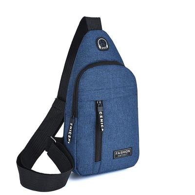 2023 New Chest Bag Men's Fashion Trend Oxford Cloth Single Shoulder Backpack Korean Casual Waterproof Single Shoulder Messenger Bag