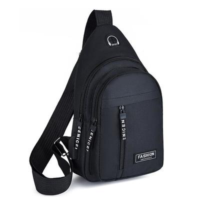 2023 New Chest Bag Men's Fashion Trend Oxford Cloth Single Shoulder Backpack Korean Casual Waterproof Single Shoulder Messenger Bag