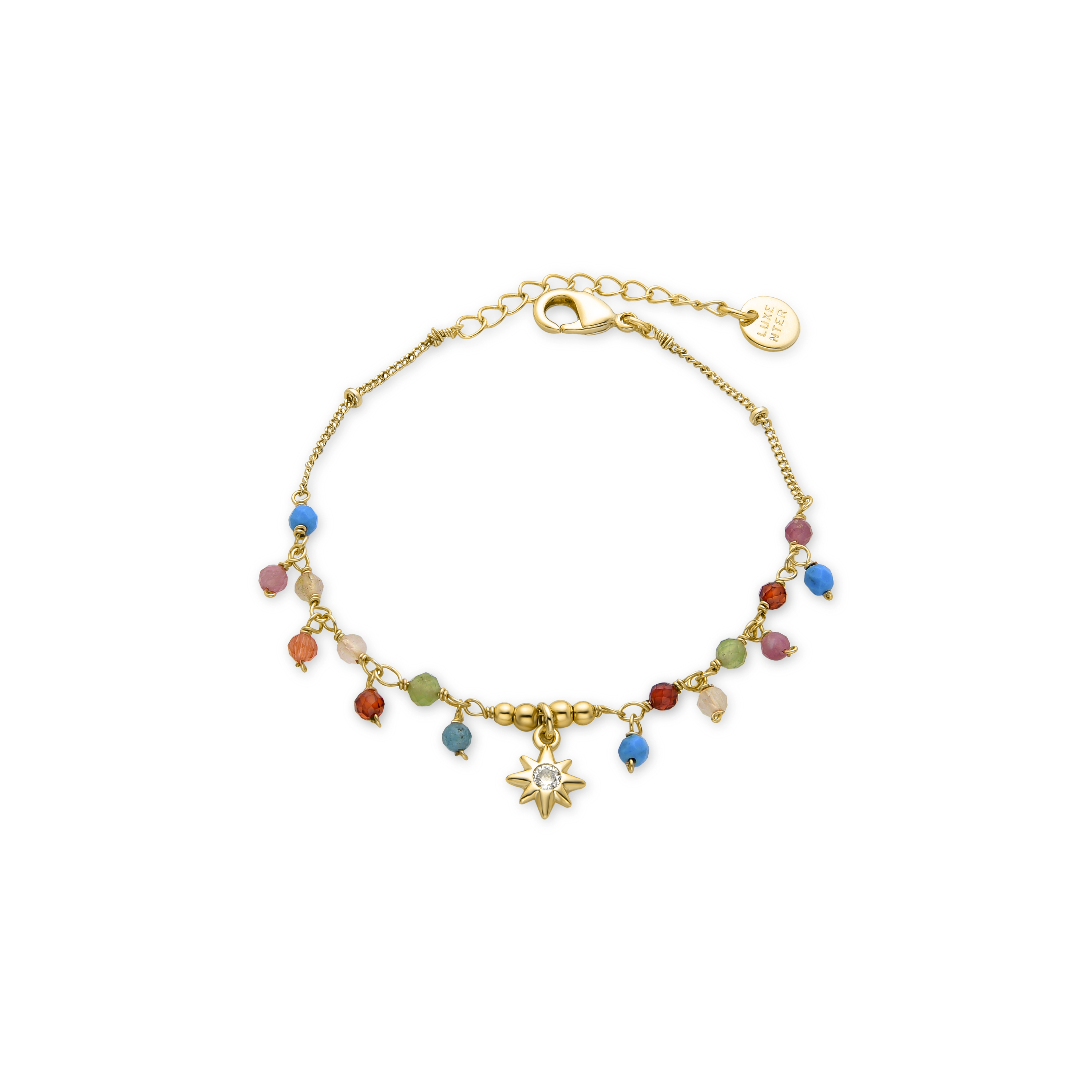 Luxenter Multicolour Kristall Armband aus 18K Gelbgold - Wyrm Image