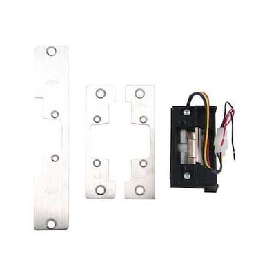 RUTHERFORD S65U 32D Electric Door Strike, Stainless Steel, Brushed, Includes: