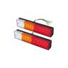 Lot de 2 feux arrière de remorque 40 LED pour remorque, camion, caravane, camion, camionnette,