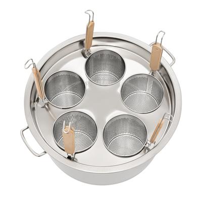 37L/39qt Stainless Steel Pasta Cooker Insert Set