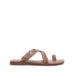Ashton Leather Flat Sandal - Brown - MICHAEL Michael Kors Flats