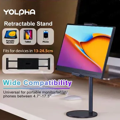 Tablet Stand Holder for ipad Height Adjustable Kindle Stand Stretch up down Monitor Stand for Desk