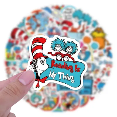 10/30/60pcs Dr Seuss Merry Christmas Graffiti Stickers for Diary Phone Case Water Bottle Cartoon