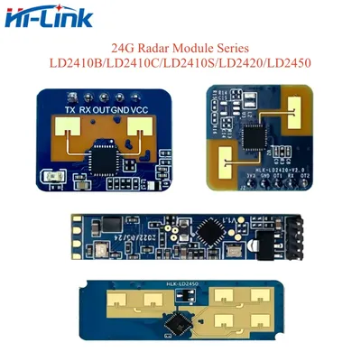 HLK-LD2410B LD2410C LD2420 LD2450 FMCW 24G Smart Human Presence Motion Status Sensor Radar Module