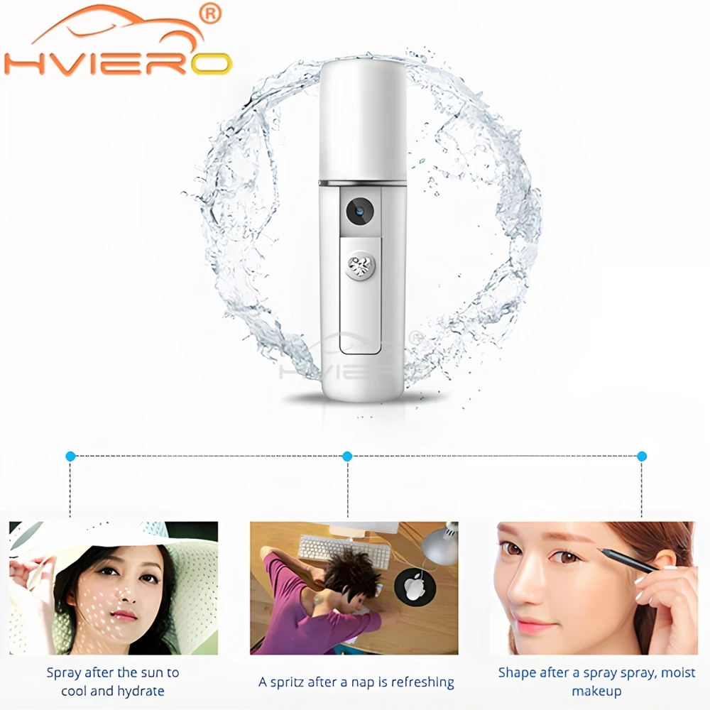 1PCS Usb Humidifier Small Mini Air Water Supplement Spray 5V Large Fog Space Cabin Facial Car Home Household Cosmetic Instrument