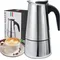 4/6/9 Tasses Moka Pot Caffe Machine Expresso Tasses Cafetières Latte Percolateur Cuisinière Moka