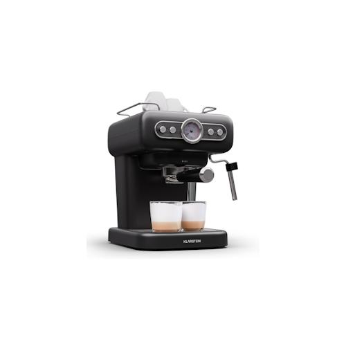 Klarstein Espressionata Evo Espressomaschine 950W 19 Bar 1,2L 2 Tassen Schwarz