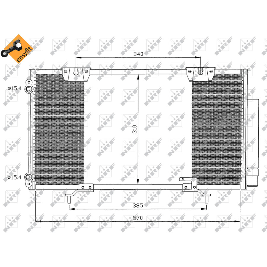 Condenseur Avec Déshydrateur Nrf 35337 Easy Fit