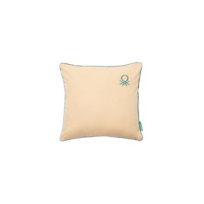 Benetton - Kissen 45x45cm 100 % Baumwolle Beige Regenbogen Image