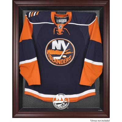 Trikotvitrine der New York Islanders mit Mahagonirahmen Image