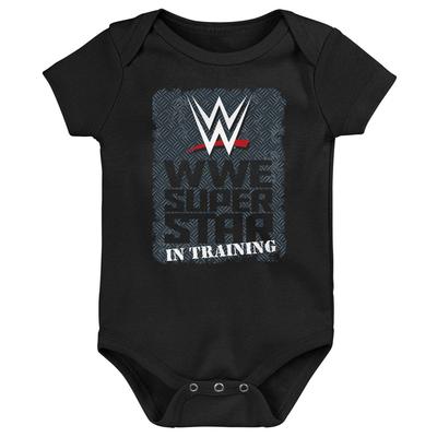 Schwarzer WWE-Superstar-Trainings-Bodysuit für Kleinkinder Image