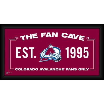 Colorado Avalanche - Gerahmte Fan-Cave-Collage, 25,4 x 50,8 cm Image