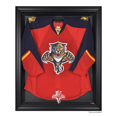 Vitrine mit Logo-Trikot der Florida Panthers (1993–2016), schwarzer Rahmen Image